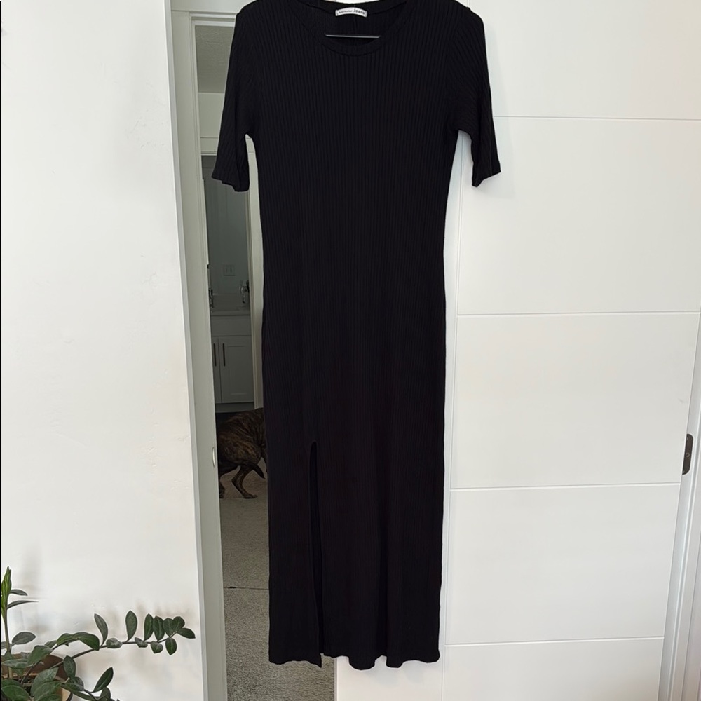 Reformation Midi Length Rib Dress